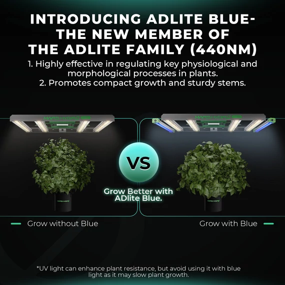 Mars Hydro ADlite Deep Red 30 + Blue 30 kiegészítő LED növénytermesztő lámpa kombináció
