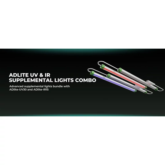 Mars Hydro ADlite UV 30 + IR 15 kiegészítő LED termesztőlámpa-rudak kombinációja